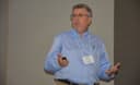 Mark Goodson speaking at an agricultural conference